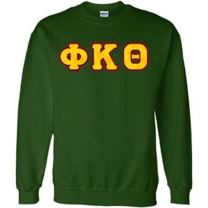 Phi Kappa Theta Lettered Crewneck(Forest Green)