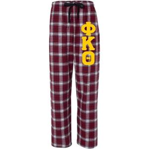 Phi Kappa Theta Pajamas Flannel Pant(Maroon/White)