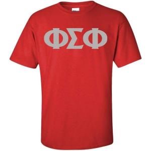 Phi Sigma Phi Greek Letter Tee(Red)