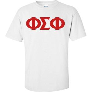Phi Sigma Phi Greek Letter Tee(White)
