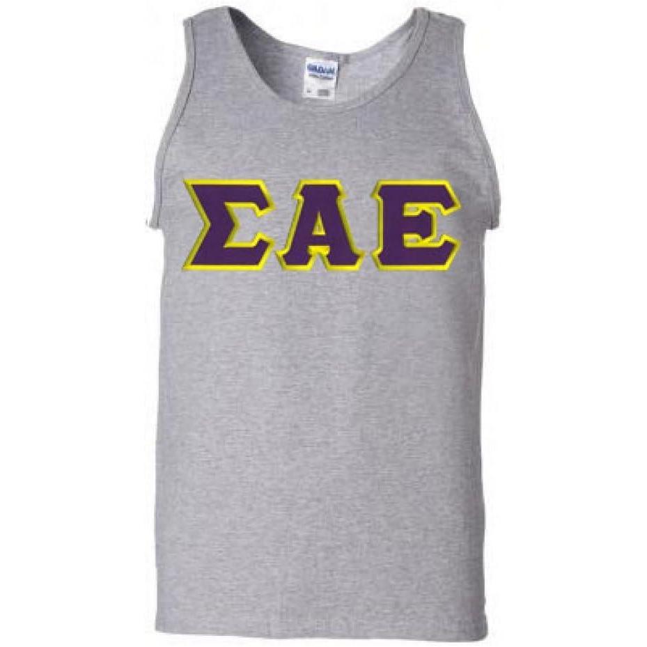 imageSigma Alpha Epsilon Lettered Tank TopSports Grey