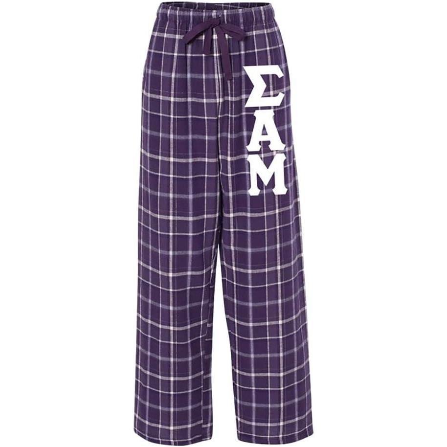 imageSigma Alpha Mu Pajamas Flannel PantPurpleWhite