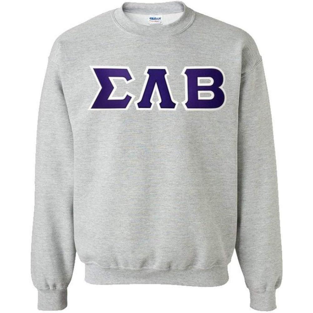 imageSigma Lambda Beta Lettered CrewneckSports Grey
