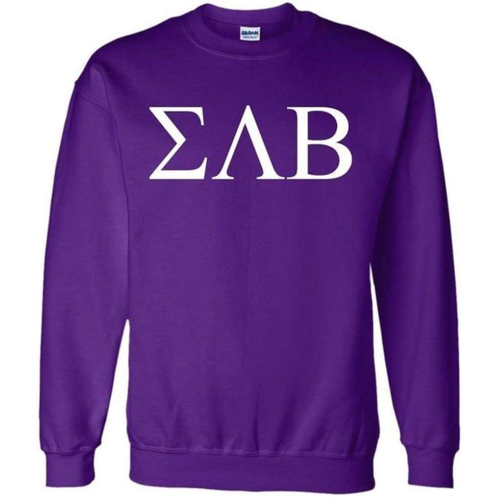 imageSigma Lambda Beta Lettered World Famous Greek CrewneckPurple