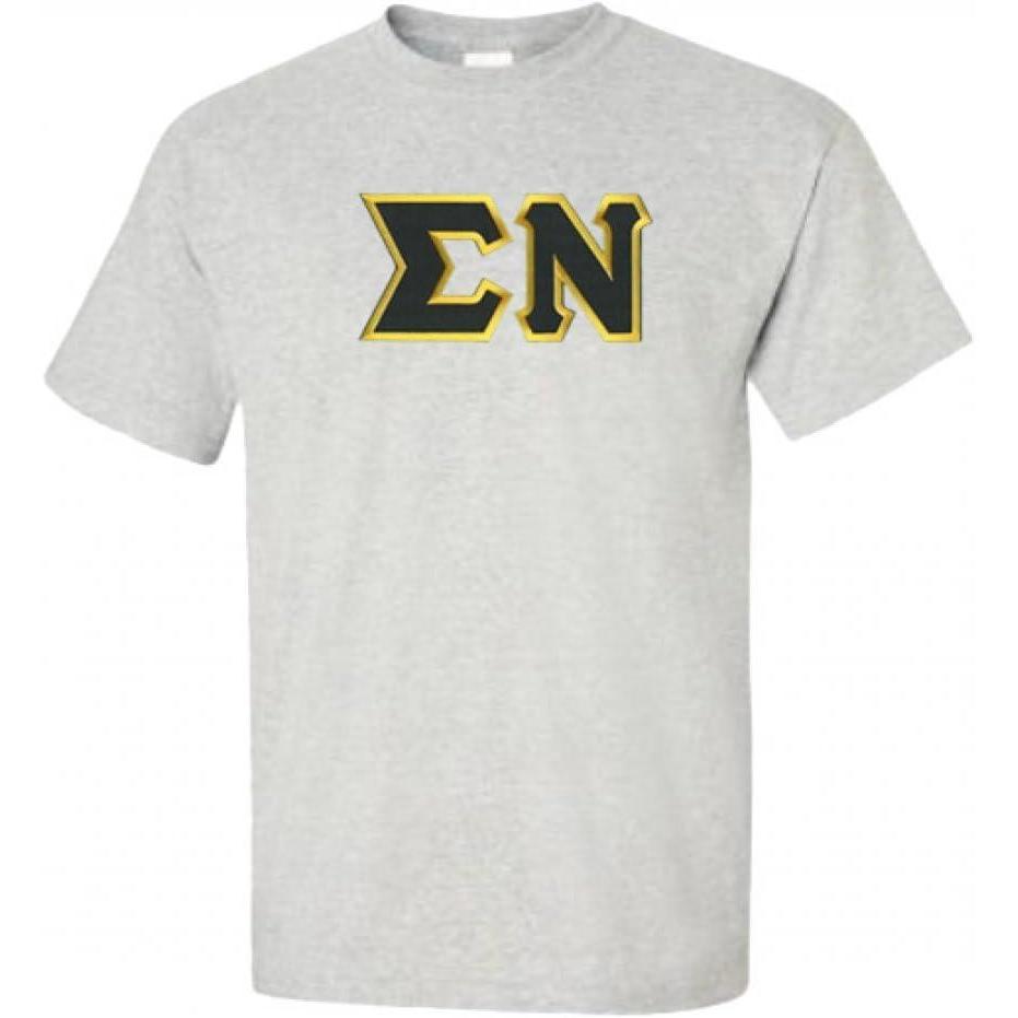 imageSigma Nu Lettered TShirtIce Grey