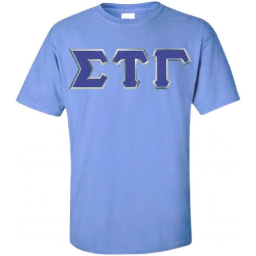 imageSigma Tau Gamma Lettered TShirtLight Blue
