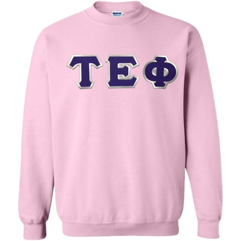imageTau Epsilon Phi Lettered CrewneckLight Pink