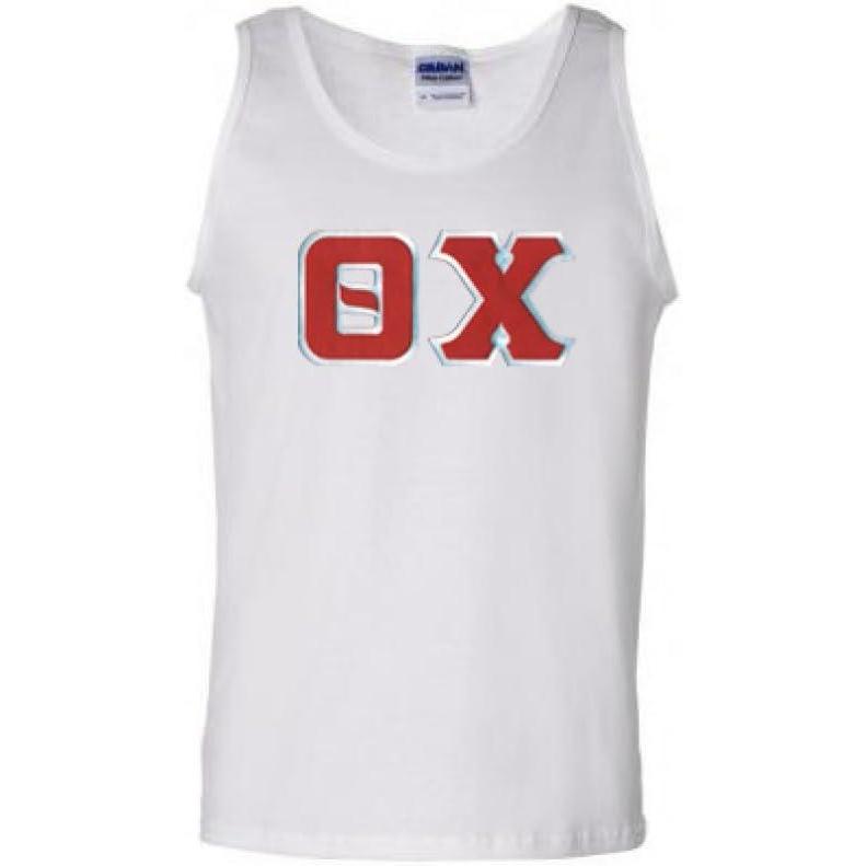 imageTheta Chi Lettered Tank TopWhite