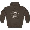 Greekgear Delta Delta Delta Unisex College Seal Hoodie(Dark Chocolate)