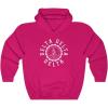 Greekgear Delta Delta Delta Unisex College Seal Hoodie(Heliconia)