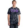 Greekgear Tau Epsilon Phi Essential Tie-Dye Lettered Tee(Black)