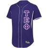 Greekgear Tau Epsilon Phi Lettered Baseball Jersey(Purple/White)