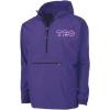 Greekgear Tau Epsilon Phi Tackle Twill Lettered Pack N Go Pullover(Purple)