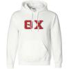 Greekgear Theta Chi Lettered Hooded Sweatshirt(White)