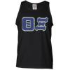 Greekgear Theta Xi Lettered Tank Top(Black)