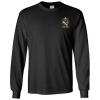 Sigma Nu Fraternity Crest Longsleeve Tee(Black)