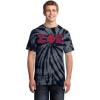 Sigma Phi Epsilon Essential Tie-Dye Lettered Tee(Black)