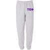 Tau Epsilon Phi Greek Lettered Thigh Sweatpants(Light Ash Grey)