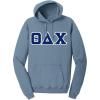 Theta Delta Chi Pigment-Dyed Lettered Hooded Sweatshirt(Mist)