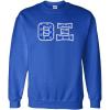 Theta Xi Fraternity Crest Twill Letter Crewneck Sweatshirt(Royal Blue)