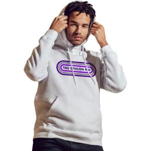 Greekgear Men’s Tau Epsilon Phi Capsule Hooded Sweatshirt White(White)