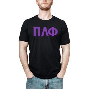 Greekgear Pi Lambda Phi Letter Tee(Black)