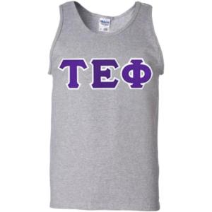 Greekgear Tau Epsilon Phi Lettered Tank Top(Ash)