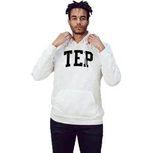 Greekgear Tau Epsilon Phi Nickname Hooded Sweatshirt(White)