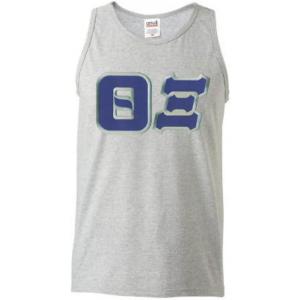 Greekgear Theta Xi Lettered Tank Top(Grey)