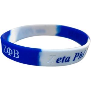 Greekgear Zeta Phi Beta Silicone Bracelet
