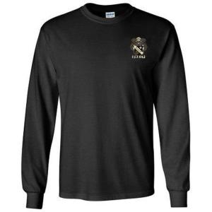 Sigma Nu Fraternity Crest Longsleeve Tee(Black)