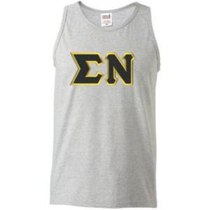 Sigma Nu Lettered Tank Top(Sports Grey)