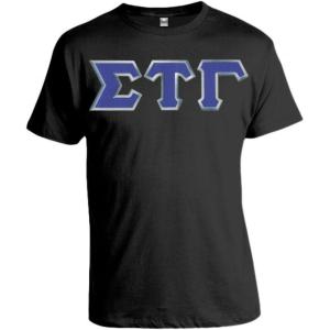 Sigma Tau Gamma Lettered T-Shirt(Black)