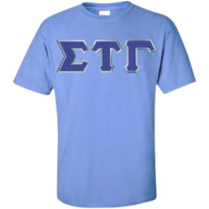 Sigma Tau Gamma Lettered T-Shirt(Light Blue)