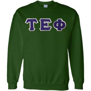 Tau Epsilon Phi Lettered Crewneck(Forest Green)