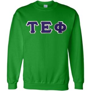 Tau Epsilon Phi Lettered Crewneck(Irish Green)