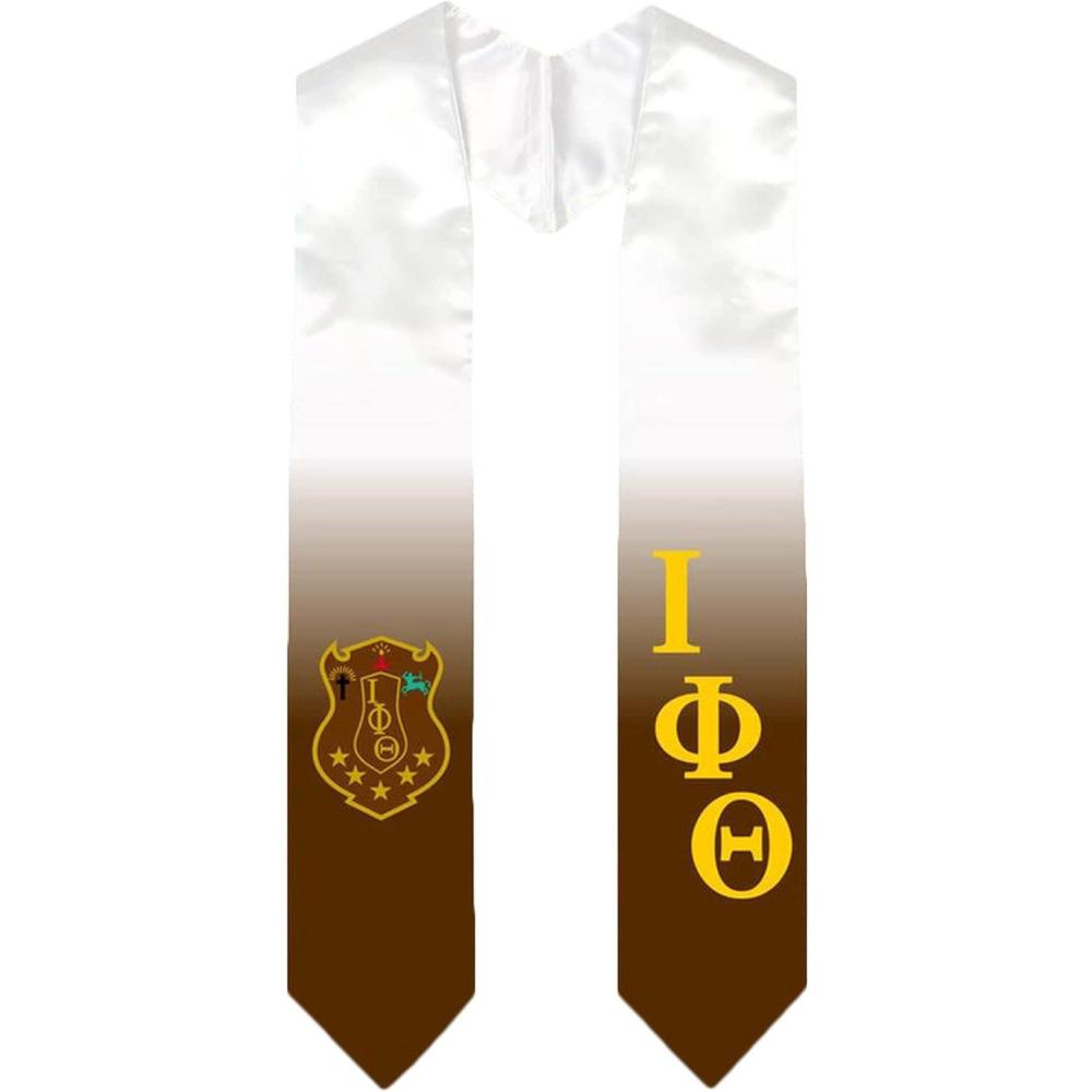imageGreekgear Iota Phi Theta Extra Fancy Diagonal Greek Graduation Stole W Crest