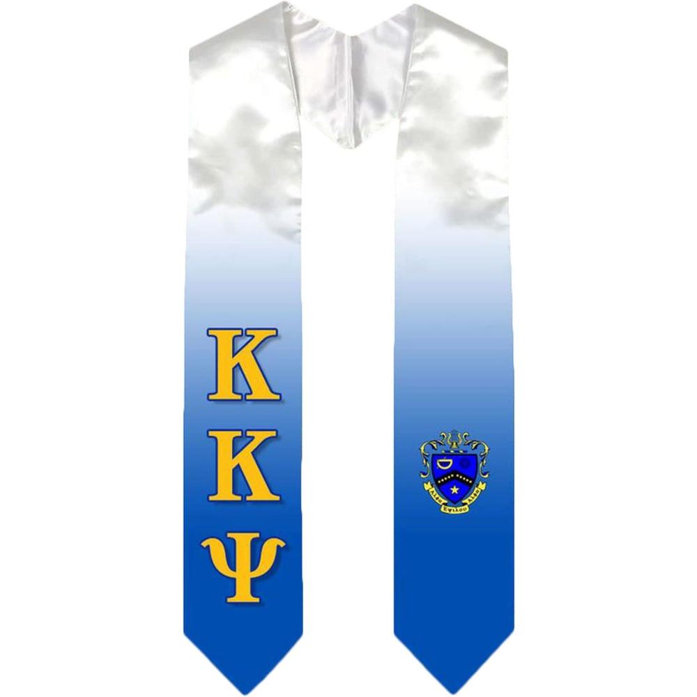 imageGreekgear Kappa Kappa Psi Extra Fancy Simple Greek Graduation Stole W Crest