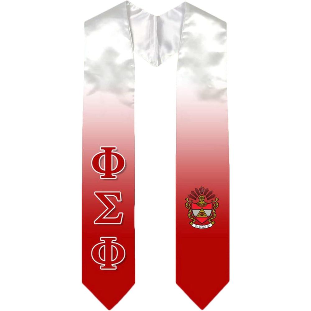 imageGreekgear Phi Sigma Phi Extra Fancy Simple Greek Graduation Stole W Crest