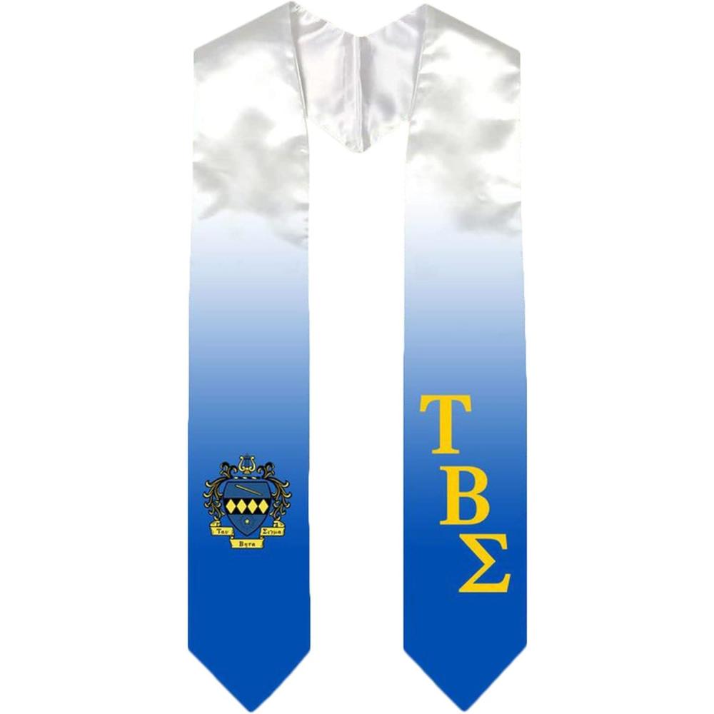 imageGreekgear Tau Beta Sigma Extra Fancy Diagonal Greek Graduation Stole W Crest