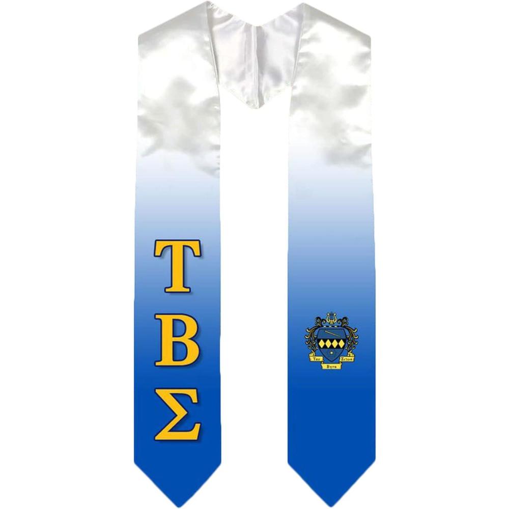imageGreekgear Tau Beta Sigma Extra Fancy Simple Greek Graduation Stole W Crest