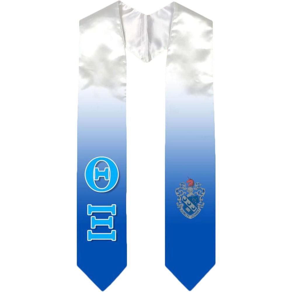imageGreekgear Theta Xi Extra Fancy Simple Greek Graduation Stole W Crest