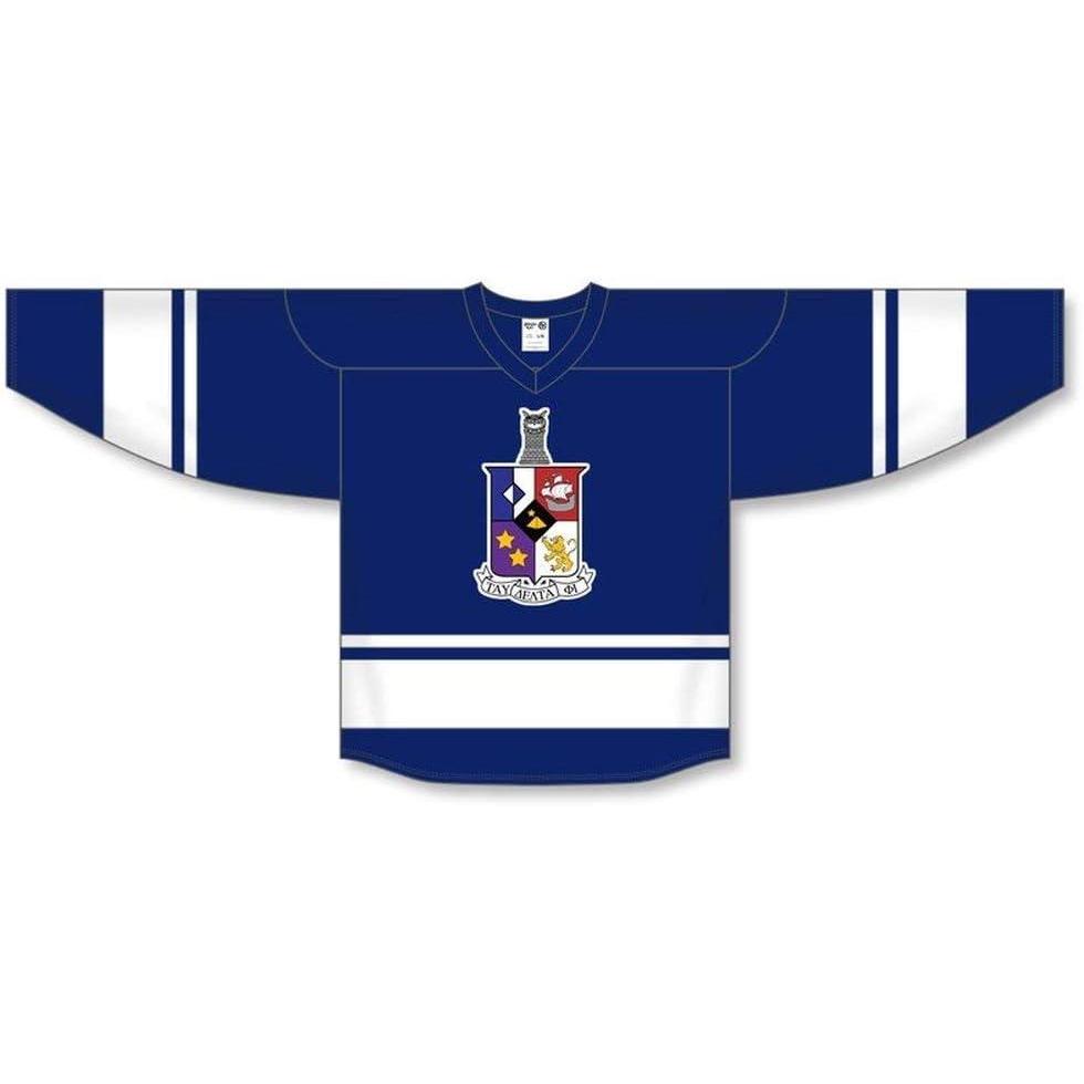 imageTau Delta Phi League Hockey JerseyNavy BlueWhite