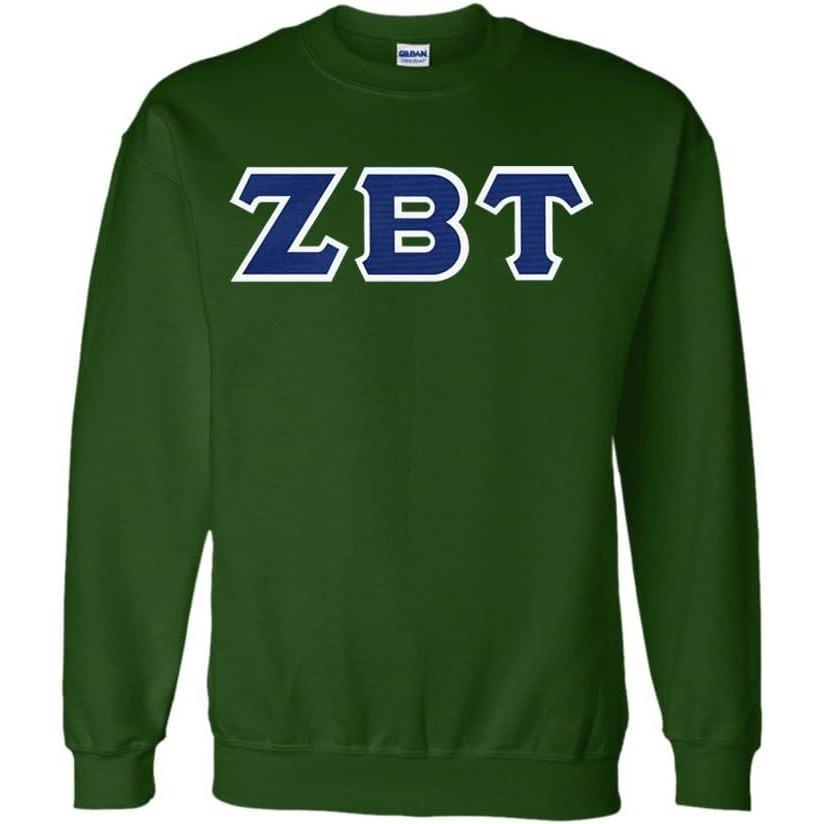 imageZeta Beta Tau Lettered CrewneckForest Green