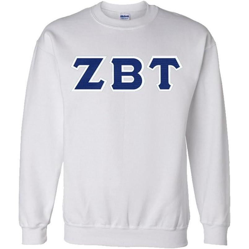 imageZeta Beta Tau Lettered CrewneckWhite