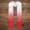 Greekgear Alpha Sigma Alpha ASA Extra Fancy Simple Greek Graduation Stole W Crest