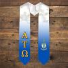 Greekgear Alpha Tau Omega ATO Extra Fancy Simple Greek Graduation Stole W Crest