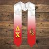 Greekgear Delta Chi Extra Fancy Simple Greek Graduation Stole W Crest