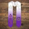 Greekgear Delta Phi Epsilon DPHIE Extra Fancy Simple Greek Graduation Stole W Crest