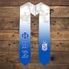 Greekgear Phi Beta Sigma Extra Fancy Simple Greek Graduation Stole W Crest